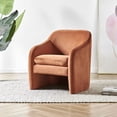 thumbnail image 5 of New Pacific Direct Zella 19.5" Velvet Fabric Accent Arm Chair - Alamo Terracotta, 5 of 9
