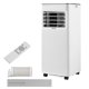thumbnail image 1 of Aire acondicionado portátil VEVOR, 10000 BTU ASHRAE (6000 BTU SACC), unidad de refrigeración vertical 3 en 1, con panel táctil LED y control remoto, temporizador de 24 horas, refrigeración, blanco., 1 of 9