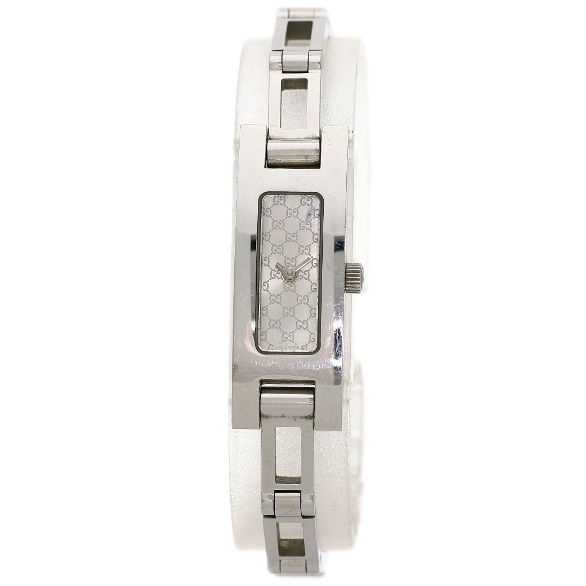 Pre-Owned Gucci 3900L Square Face Watch Stainless Steel SS  display picture 3
