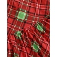 thumbnail image 7 of Suealasg Little Girls Christmas Clothes 1T 2T 3T 4T 5T 6T Kids Girls Long Sleeve Plaid Lace A-line Princess Dress Christmas Holiday-themed Party Dress for Toddler Girls, 7 of 7
