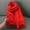 Red, variant on Holiday Gifts! Titcea Winter Scarf for Women Thicken Tassels Solid Color Shawls Wraps Windproof Warm Outdoor Cold Protection Scarves