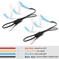 thumbnail image 3 of Tira de luz LED flexible de 24 pulgadas, luz de tubo, luz de circulación diurna blanca y ámbar/amarilla, luces de circulación diurna de tres colores EOTVIA No, 3 of 7