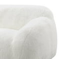 thumbnail image 5 of Roundhill Furniture Adell Polar Bear 2-Piece Living Room Set, Sofa and Swivel Chair, Ivory White, 5 of 9