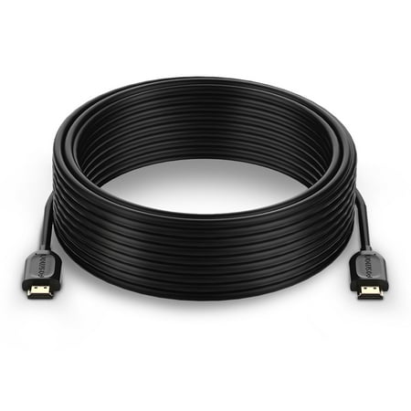 Fosmon 4K HDMI Cable 30FT, Gold-Plated Ultra High Speed Ethernet [10.2Gbps UHD 2160p@30Hz|3D|HD|1080p] Audio Return, Xbox One, Xbox Series X S, Playstation 3 4 5 PS3 PS4 PS5 PC Laptop Desktop HDTV