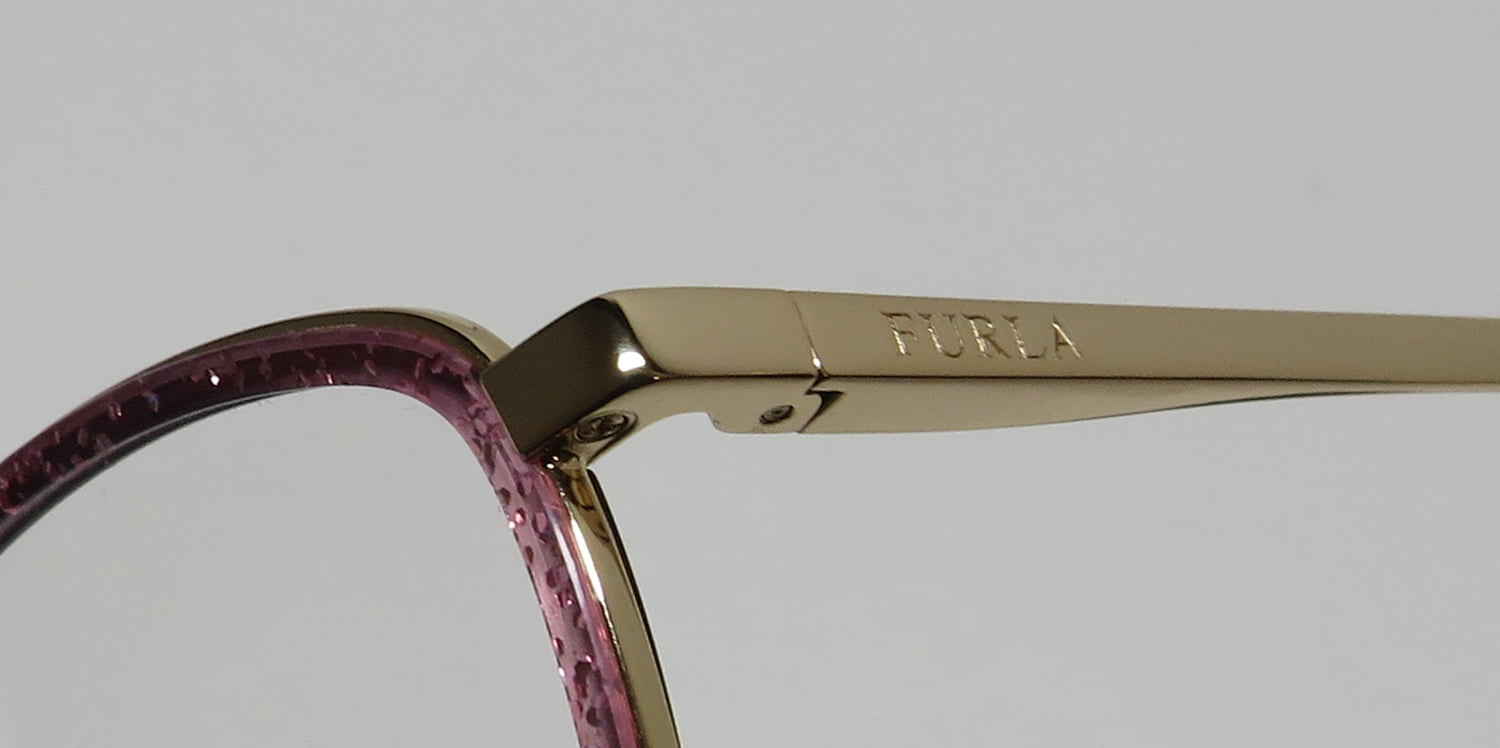 Furla Black Sunglasses Frame with Pink Glitter Trim Sunglasses HAVANA Furla | Furla US main image 2