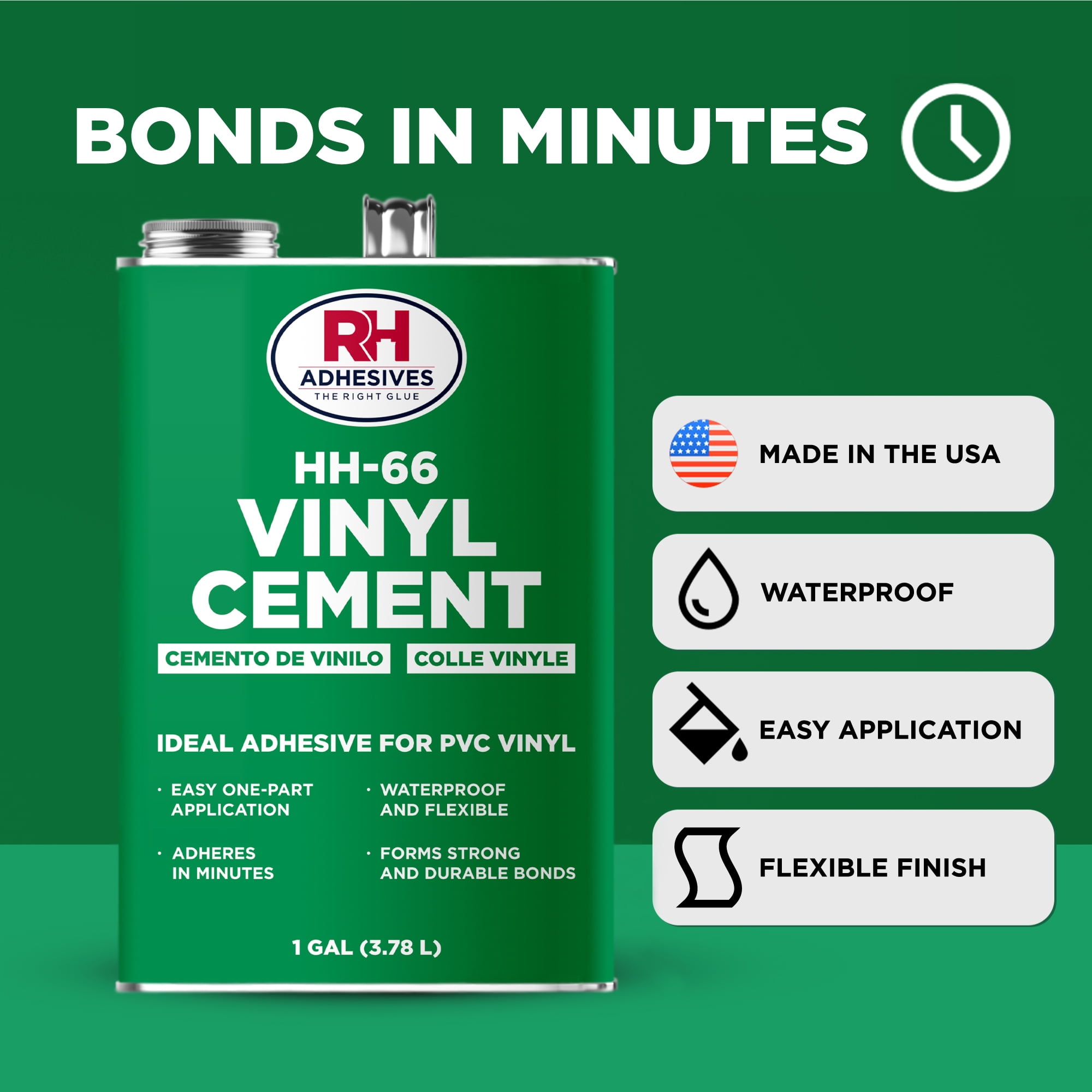 HH-66 Vinyl Cement, 1 gallon can - RH Adhesives