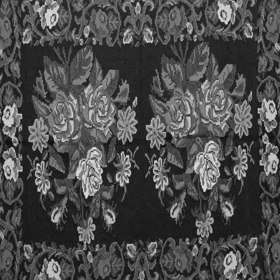 Ahgly Company Indoor Square Medallion Gray French Area Rugs, 3' Square