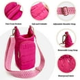 thumbnail image 2 of TSAXW Water Bottle Carrier Bag - Quilted Crossbody Water Bottle Holder with Strap, Stylish Puffer Tote Bag for Water Bottle, Water Bottle Sling Bag for Outdoor Travel, 2 of 6