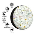 thumbnail image 4 of Sikiie flower and leaf Print PVC Leather Spare Tire Wheel Cover Spare Tire Cover, for Car Truck SUV Camper Trailer Universal Fit-15 inch, 4 of 6