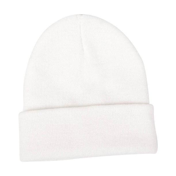 Sombrero tejido de invierno Zulema Beanie Unisex Blanco