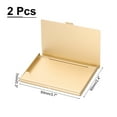 thumbnail image 2 of Small Business Card Holder, 2Pcs Alloy Name Card Holder Bling, Gold Tone, 2 of 6