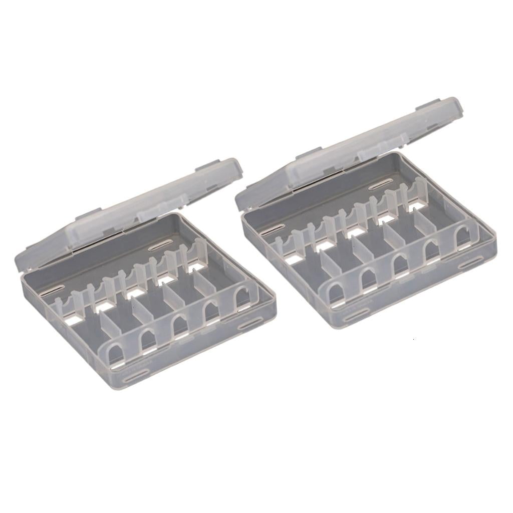 Youthyao 2pcs Shrimp Lure Storage Case Clear Tackle Container Squid Baits Separator Fishing Lure Box Fishing Accessories