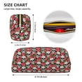 thumbnail image 3 of Uemuo Skull and Roses Printed Leather Pencil Case, Pencil Pouch, Portable Pencil Bag, Pen Case for& Office, 3 of 7