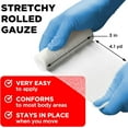 thumbnail image 5 of Premium Gauze Rolls - 36 Pack - 3" x 4.1yd First Aid Rolled Gauze - Individually Wrapped with 2 Bonus Tapes - Breathable Conforming Stretch Wrap for Wounds, 5 of 8