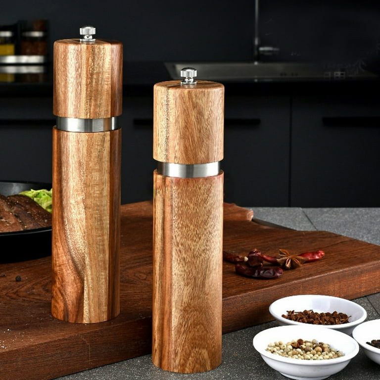 Guayabo Spice Mill Set (2-Pack, Shaker & Grinder) - Acacia Wood