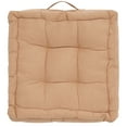thumbnail image 2 of SAFAVIEH Gardenia Solid Floor Pillow, 19" x 19", Champagne, 2 of 7