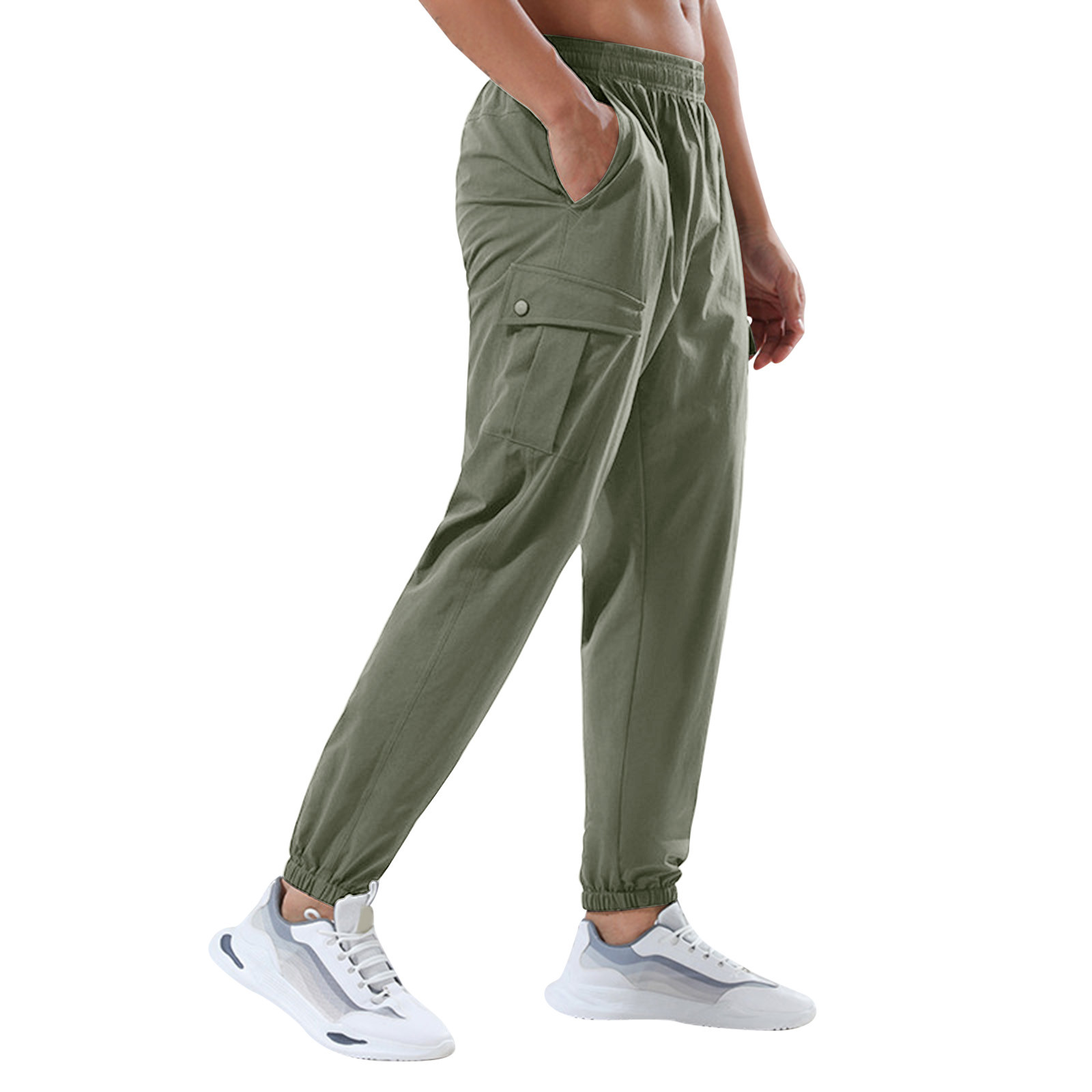 adviicd Men Pants Cargo Boys Cargo Pants Men Corduroy Pants Elastic