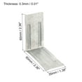 thumbnail image 2 of Uxcell Wooden Crate Edge Steel Guards, L Shaped Edge Protector for Wooden Shipping Container Pack of 20, 2 of 5