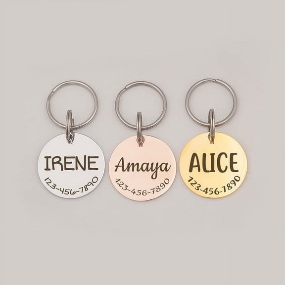 Dog Tag - Personalized Pet Tag - Custom Dog Tag - Dog Tags for Dogs Personalized Double Sided - Dog Id Tag Small Dog - Cat Tag Small