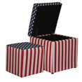thumbnail image 3 of Pouf de Rangement de 18 Po de Haut avec 1 Siège, Patriotique, 3 of 3