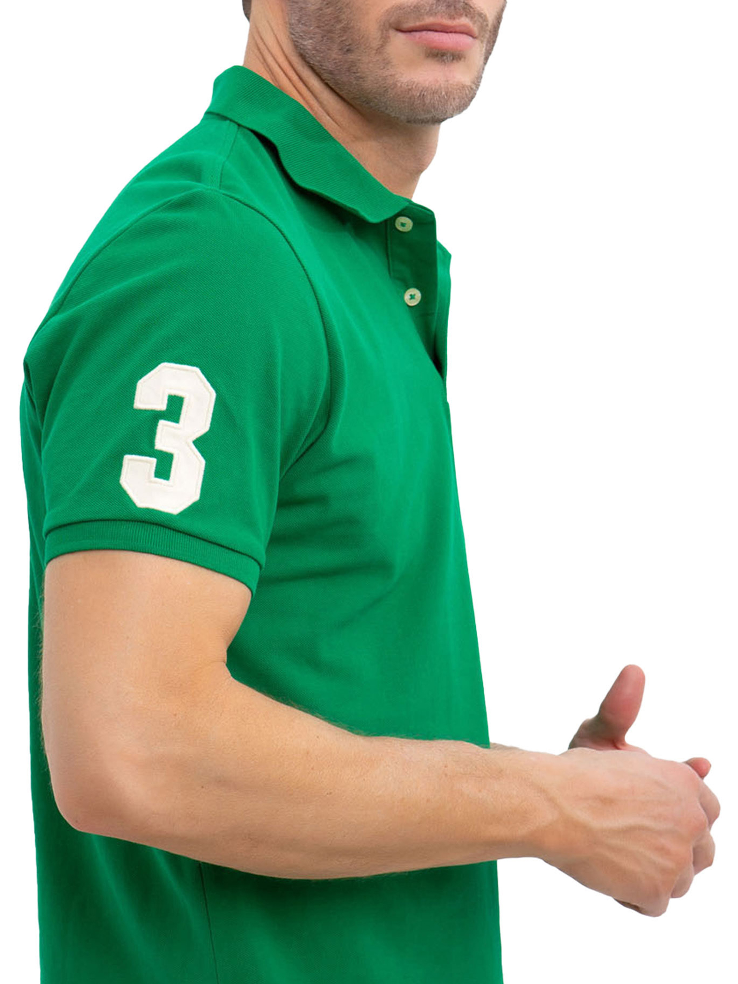 U.S. Polo Assn. Men's Solid Pique Polo Shirt - image 2 of 3
