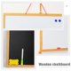 thumbnail image 3 of 1Pc Double-sided Blackboard Whiteboard Practical Wooden Writing Chalkboard, 3 of 4