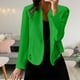 thumbnail image 1 of Chaquetas y abrigos casuales sin capucha de manga larga para mujer, blazers, chaquetas de traje, tops con empalme de encaje, blazer corto, abrigos lisos de manga larga, blusa para mujer, 1 of 7