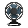 thumbnail image 2 of Ventilador De Escritorio Mini, Silencioso, 3 Velocidades, Para Dormitorio, Senderismo, Viajes, Color Negro, 6 Unidades, 2 of 8
