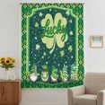thumbnail image 3 of St. Patrick's Day Sheer Curtains 72 Inches Long, Lucky Shamrock Gnomes Spring Green Light Filering Curtains, Breathable Simi Curtain Privacy Drapes for Living Room Bedroom Window Treatment, 3 of 9