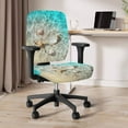 thumbnail image 3 of ZUXONGSY Sea Starfish Shells Office Chair Cover 2 Packs Office Desk Chair Covers with Elastic Bands Exquisite Chair Protector Easy to Install Suitable for Computer Chairs Office Chairs, 3 of 7