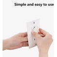 thumbnail image 7 of Outlet Covers Baby Proofing, Safe & Secure Electric Plug Protectors, Sturdy Childproof Socket Covers for Home & Office, Easy Press-Fit Installation, White, 7 of 7