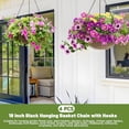 thumbnail image 2 of 4 Pack 18Inch Hanging Basket Chain,Black Hanging Chain with Hooks Flower Pot Chain Replacement Plant Hangers for Bird Feeders,Planters Wind Chimes and Decorative$$Garden & Patio, 2 of 6