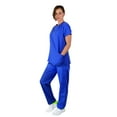 thumbnail image 1 of Green Town Women's V-Neck Scrub Set, 6 Pockets, Durable Fabric, 1 of 7