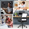 thumbnail image 4 of Silla de oficina BestOffice ergonómica de malla giratoria con ruedas, 4 of 7