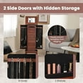 Costway Wood Jewelry Armoire Storage Box Chest Stand Organizer