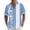 #152Blue, variant on Mens Button Down Vacation Shirts Short Sleeve Print Buttons Up Summer Beach Hawaiian Cuban Shirt