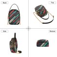 thumbnail image 3 of FORMRS Crossbody Bag for Women Quilted Travel Shoulder Cell Phone Purse with Chain Strap Handbag, Abstract Stripes, 3 of 7