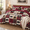 Burgundy Black-Queen, variant on - Rusticforter Set Cabinmas Lodge Western Country Bear Deer Moose Woodland Rv Outdoor Theme Soft Lightweight Bedding 3 Pieces Tau