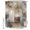 Sandy Beige, Warm Taupe, variant on Green Abstract Shower Curtains for Bathroom, Geometric Gradient Modern Vintage Rustic Waterproof Fabric Shower Curtain, Decorative Bathroom Curtain for Bathtub, 72"x72", No Hooks Included