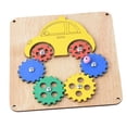 thumbnail image 1 of Tablero ocupado Montessori, juego de educativa, Material DIY, desarrollo cerebral, accesorio de enseñanza, habilidad práctica para niños en , Engranajes Engranajes de coche coloridos CUTICAT material de tablero ocupado, 1 of 8