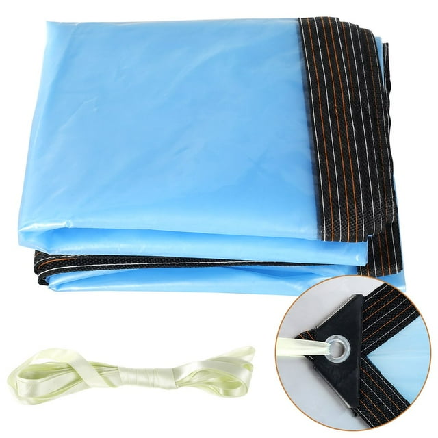 EIMELI Bâche en Polyéthylène Transparente, Bâche Résistante à l'Eau et aux UV, Couverture en Polyéthylène Résistante aux Déchirures avec Illets, Multi-Usage pour Camping Extérieur, Toit, Patio, Piscine, Bateau