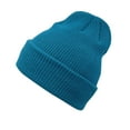thumbnail image 2 of RXIRUCGD Women's Fashion Solid Color Curling Fall And Winter Knitting Pile Cap Baotou Hat( Light Blue ), 2 of 3