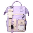 thumbnail image 1 of Backpacks Preppy Backpack Women Waterproof Candy Colours Backpacks Fancy High School Bags For Teenage Girl Travel Rucksack, 1 of 7