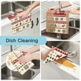 thumbnail image 2 of Yayeee 6 Pack Kitchen Dishcloths for Washing Dishes Soft Absorbent Microfiber Towels, Beige Christmas Tree Pattern, 2 of 9