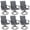 Black, variant on VOXBIN Outdoor Dining Chairs Set of 6, All Weather Patio Swivel Chairs with Metal Rocking Frame for Lawn Garden Backyard Deck,Blue