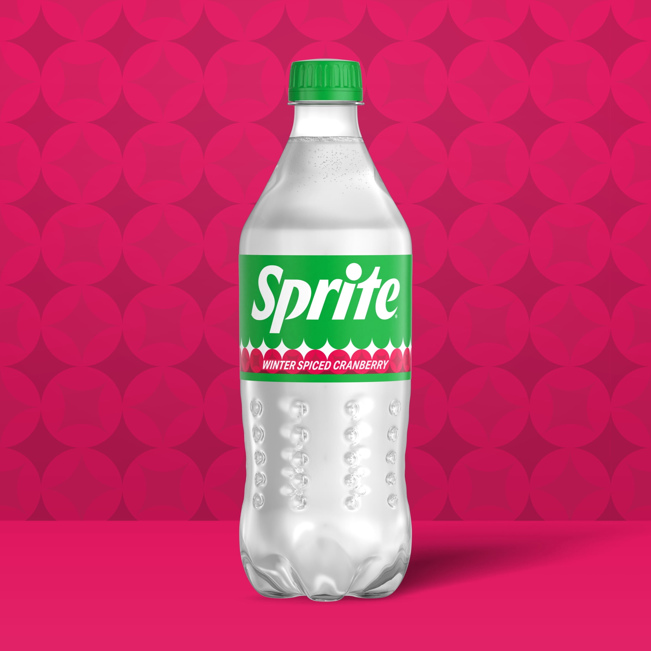 (5 pack) Sprite Winter Spiced Cranberry, Lemon Lime Soda Pop, 20 fl oz Bottle