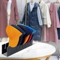 thumbnail image 4 of Acrylic Hat Display Organizer, Wall Mount Hat Rack, 2-Pack, Holds 14 Baseball or Cowboy Caps (Black), 4 of 7