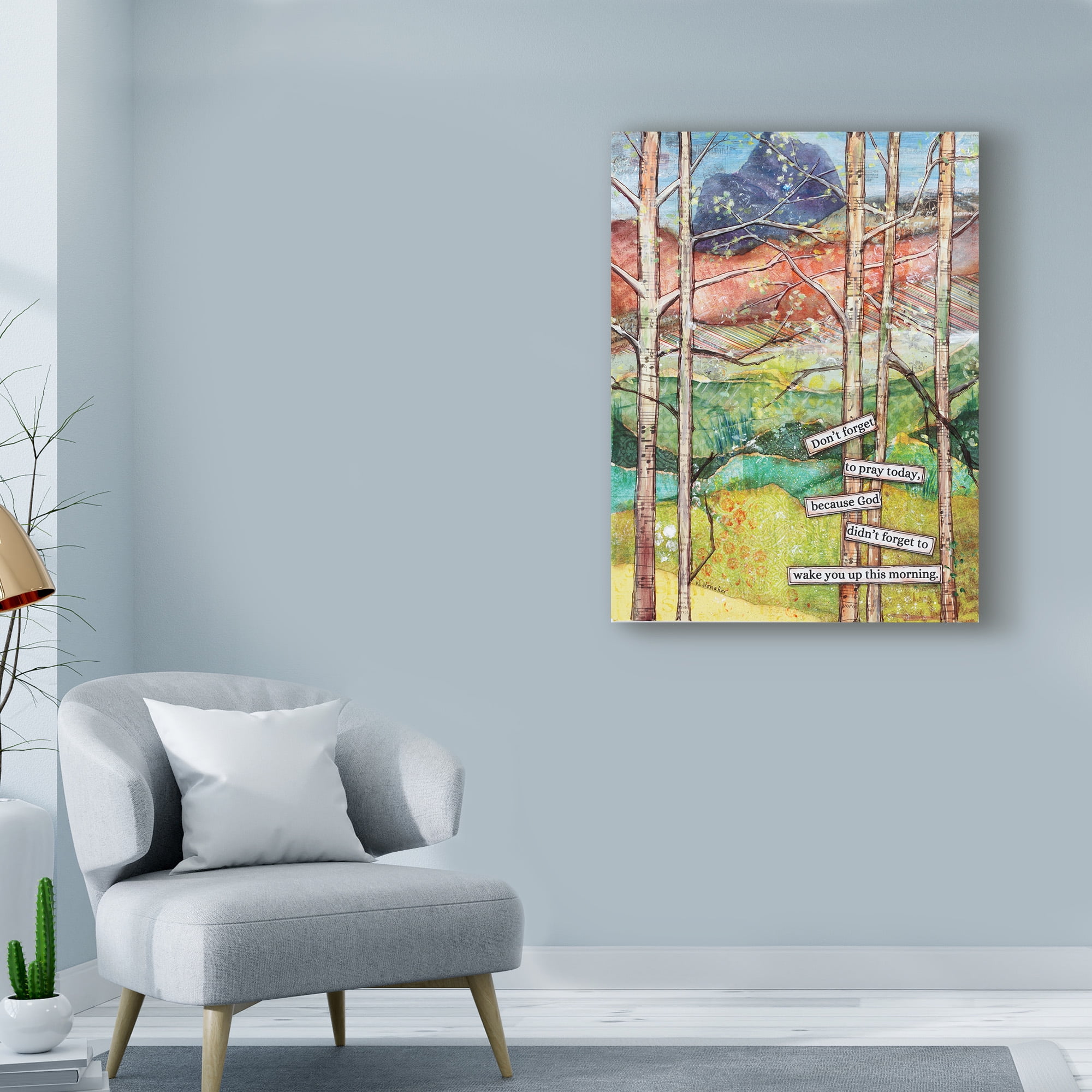 Trademark Fine Art 'Morning Prayer' Canvas Art by Let Your Art Soar