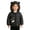 Black, variant on Kukoosong Toddler Cute Tiger 3D Ear Hooded Puffer Jacket, Lightweight Full Zip Long Sleeve Tiger Print Coat, Fall Winter Warm Outerwear for Baby Boys and Girls