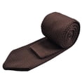 thumbnail image 4 of ZheElen Cravate Tricotée Mode pour Hommes Cravate Étroite Décontractée Marron Marron, 4 of 5